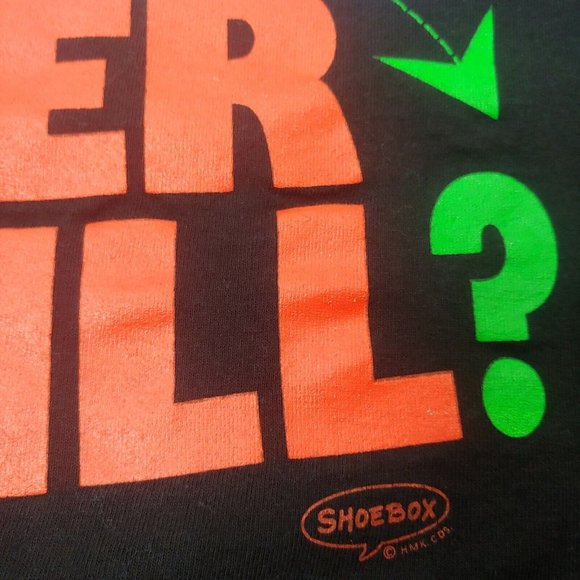 Vintage 90s Shoebox Hallmark Which Way Is Over The Hill Men XL T Shirt Funny Old - Picture 6 of 6